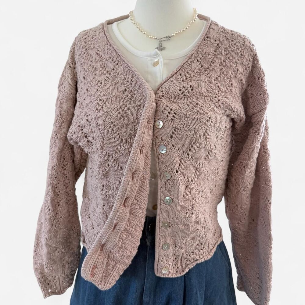 Vintage Shoujo Himekaji / Hime Gyrayu / Otomo-kei Inspired Blush Pink Cardigan